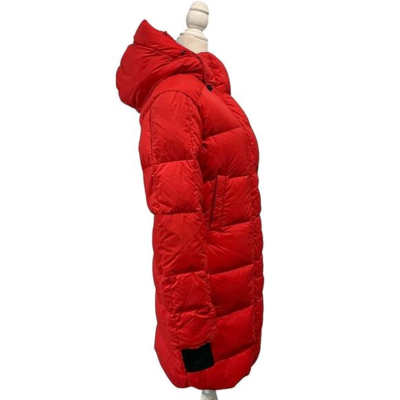 Canada Goose Allston Red Packable Hooded Puffer Jacket XS Mid Length Coat - Picture 9 of 13